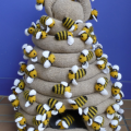 Knitted beehive