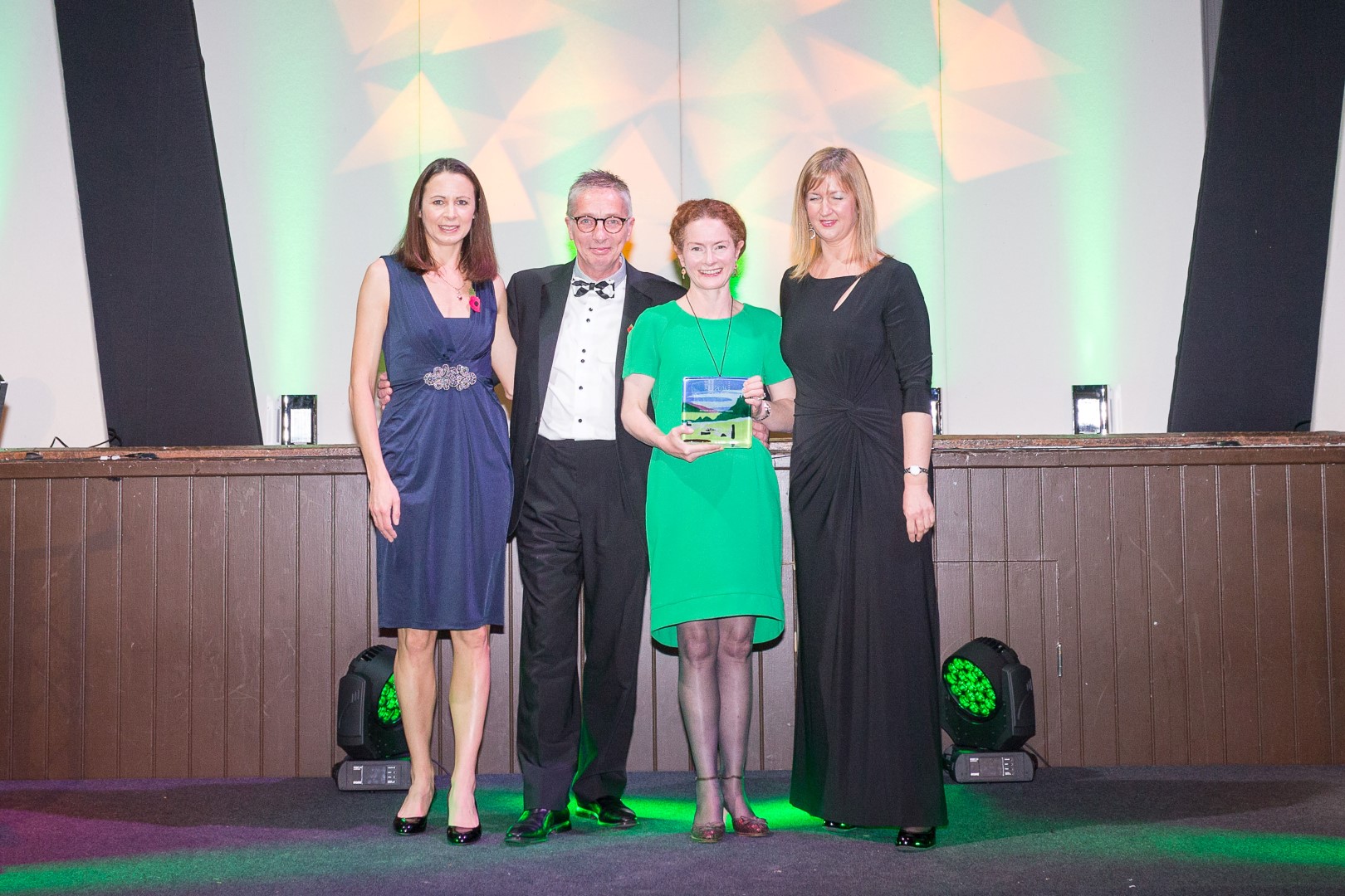 Devon Tourism Awards 2016 (Jo Pavey, Cllr John O'Leary, Fiona Page-Turner, Purple Cloud Consultancy)
