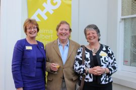 Heather Penwarden (Honiton Dementia Action Alliance), Alan Cotton (artist and patron), Sue Holland (Organiser)