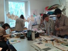 Participants enjoying Printing workshop