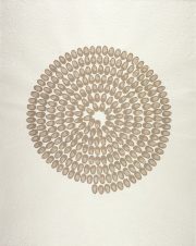 Richard Long River Avon Mud Fingerprints Spiral 2006, National Galleries of Scotland. Aquired 2007. (c) Richard Long, DACS, London 2019